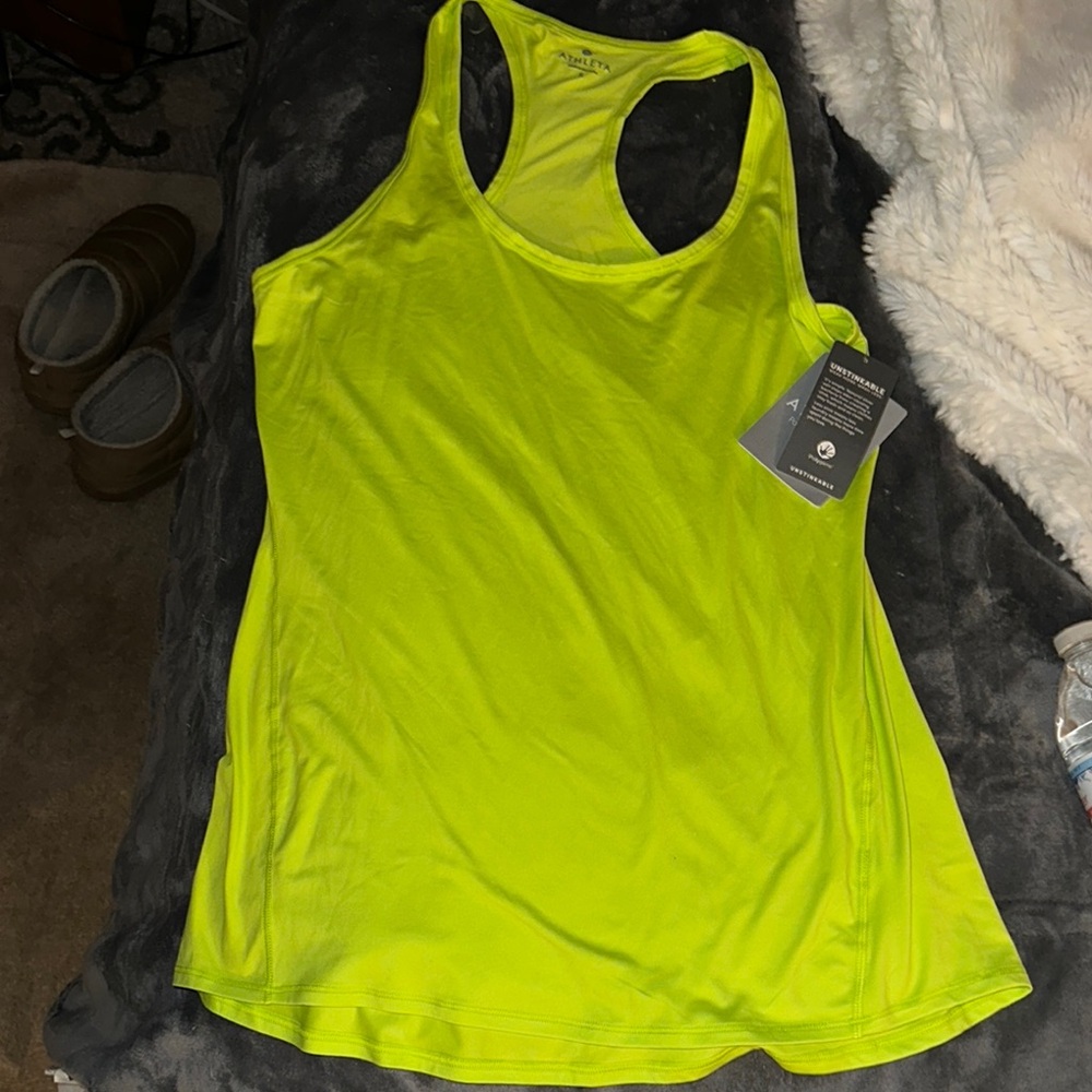 Athleta Women's Neon Yellow Tank Top